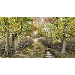 نخ و نقشه تابلو فرش طبیعت کد 88