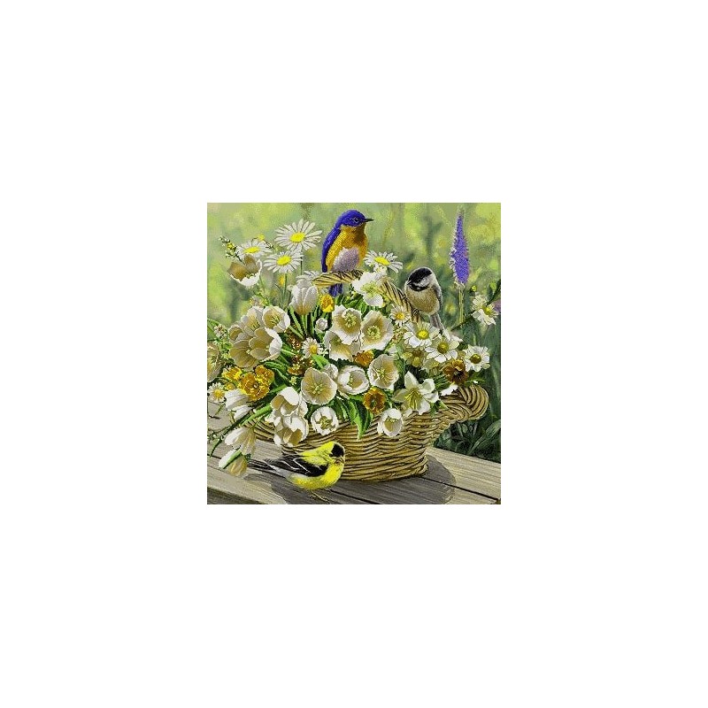 نخ و نقشه تابلو فرش گل کد 81