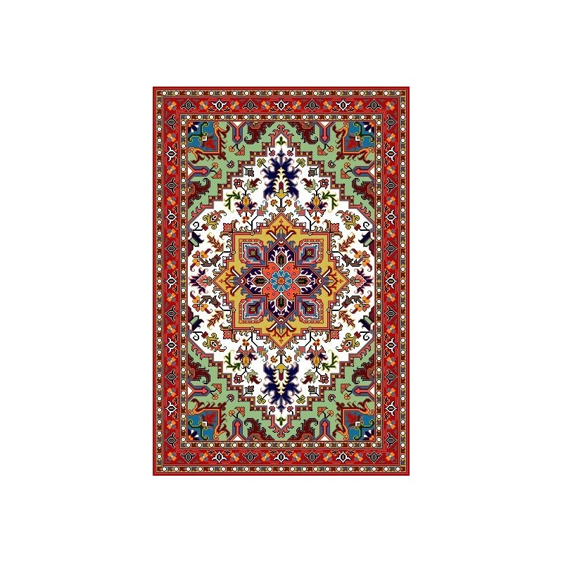 نخ و نقشه تابلو فرش درشت باف کد 41