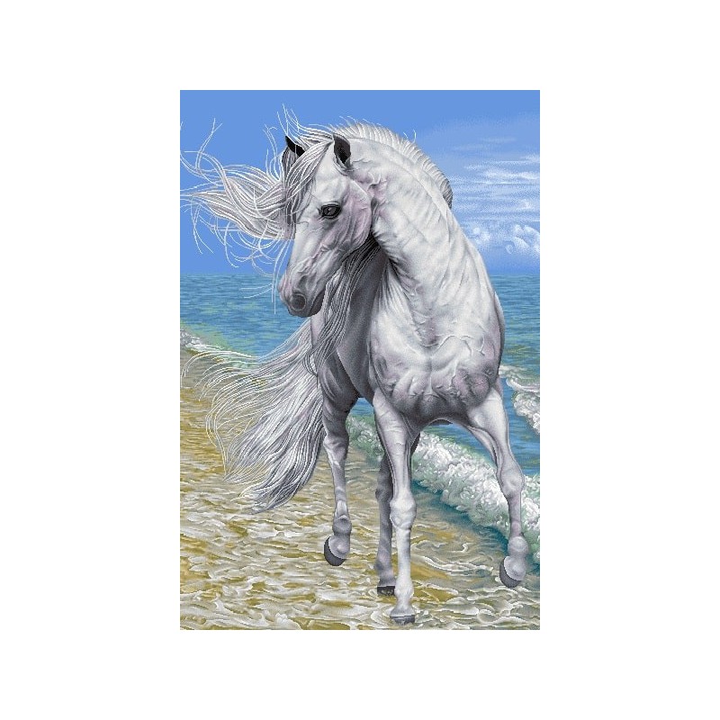 نخ و نقشه تابلو فرش حیوانات کد 6