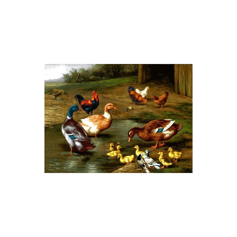 نخ و نقشه تابلو فرش حیوانات کد 16