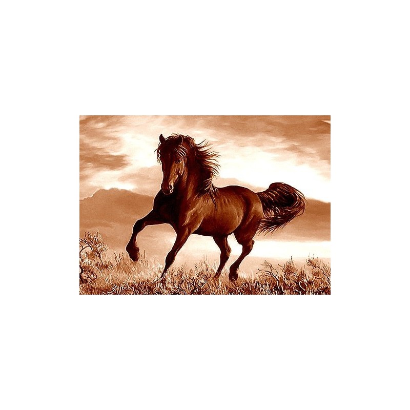 نخ و نقشه تابلو فرش حیوانات کد 18