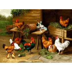 نخ و نقشه تابلو فرش حیوانات کد 23