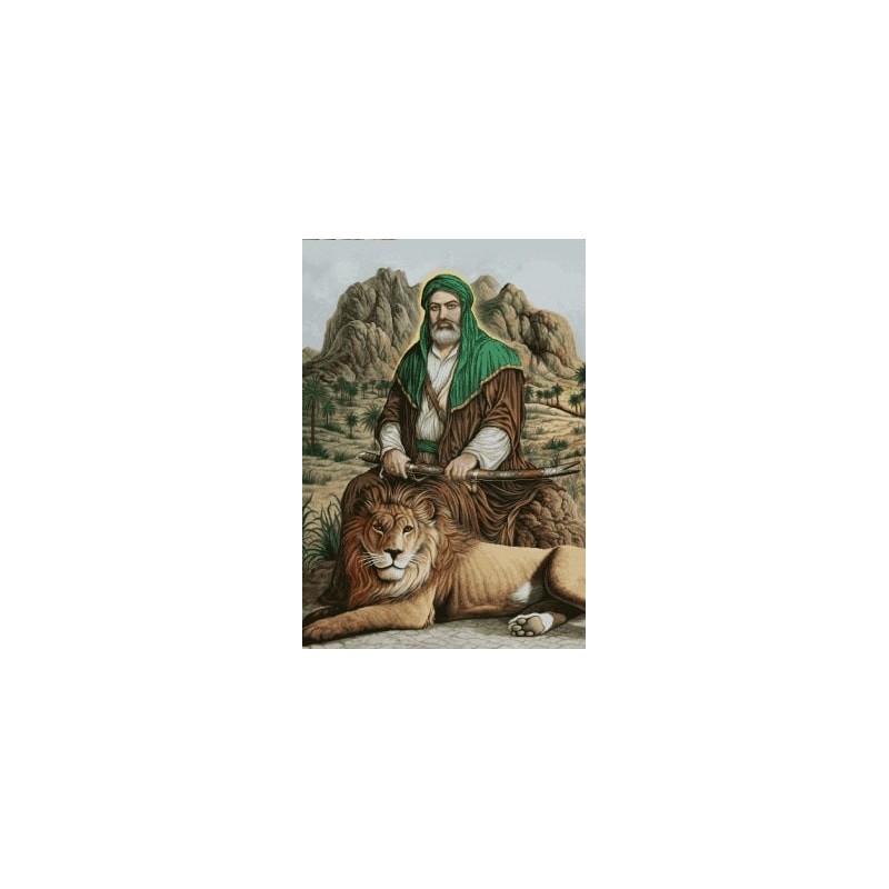 نخ و نقشه تابلو فرش مذهبی کد 97