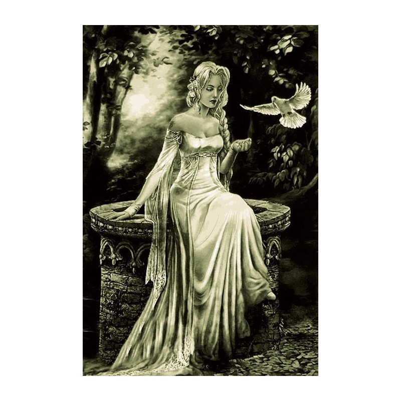 نخ و نقشه تابلو فرش تندیس کد 9