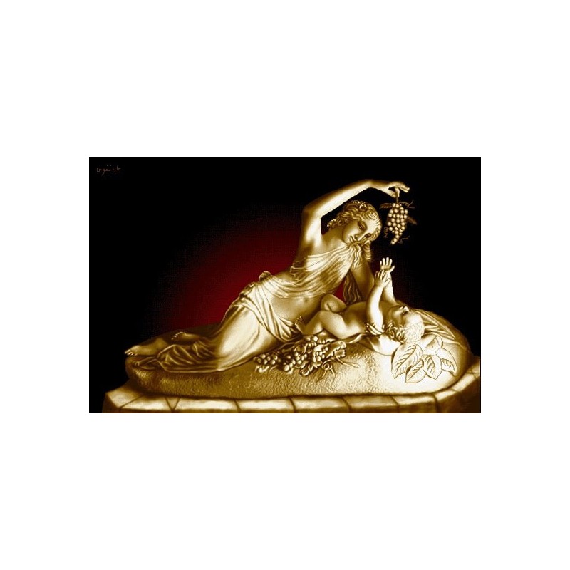 نخ و نقشه تابلو فرش تندیس کد 14