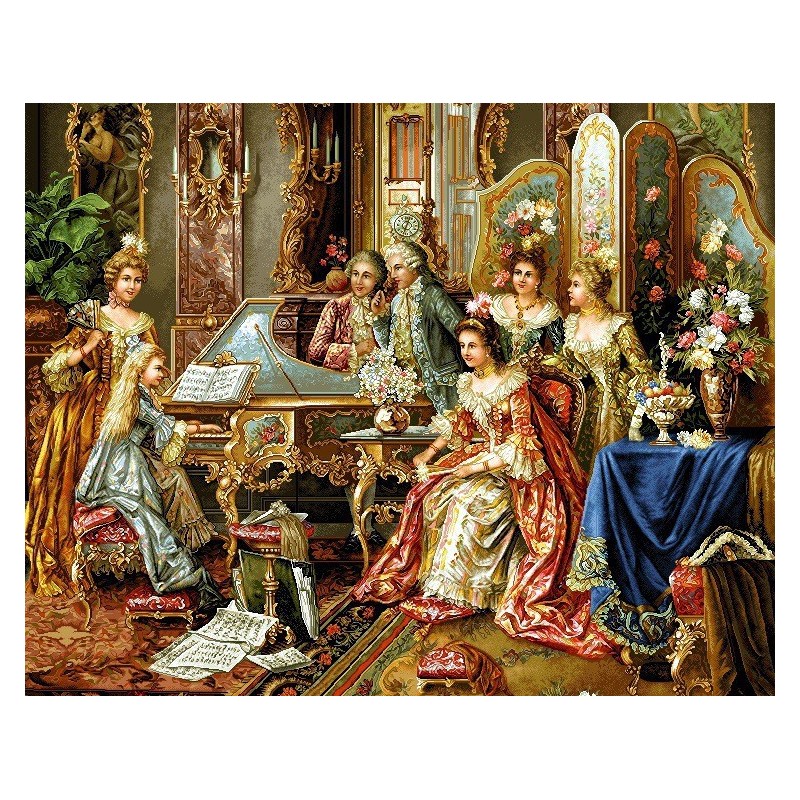 نخ و نقشه تابلو فرش فرانسوی کد 151