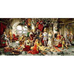 نخ و نقشه تابلو فرش فرانسوی کد 153