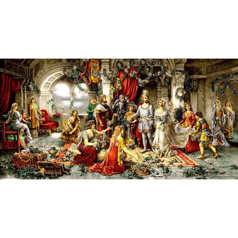 نخ و نقشه تابلو فرش فرانسوی کد 153