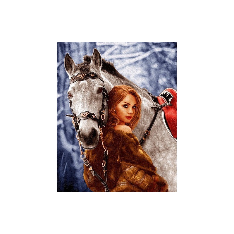 نخ و نقشه تابلو فرش فرانسوی کد 154