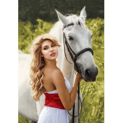 نخ و نقشه تابلو فرش فرانسوی کد 159