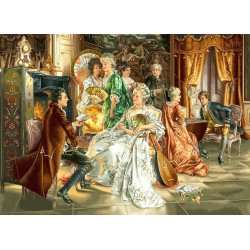 نخ و نقشه تابلو فرش فرانسوی کد 164