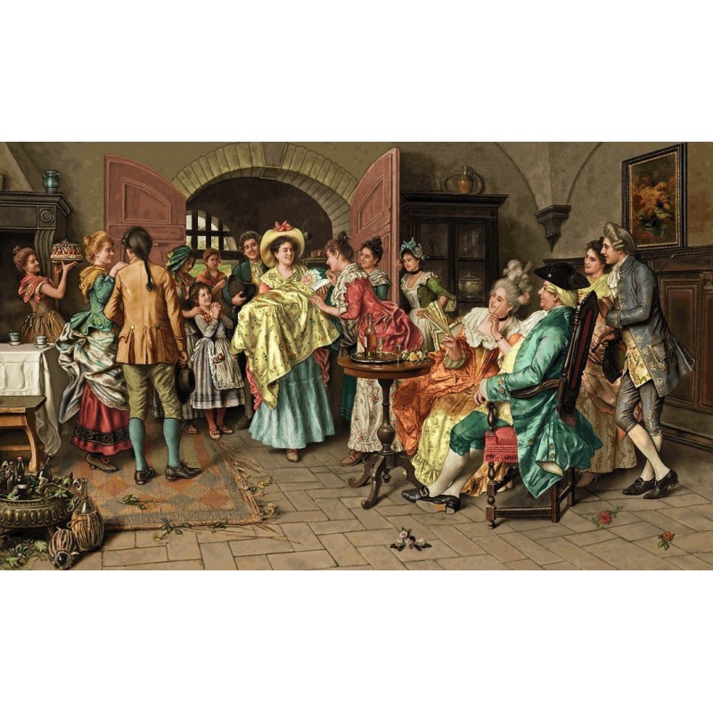 نخ و نقشه تابلو فرش فرانسوی کد 165