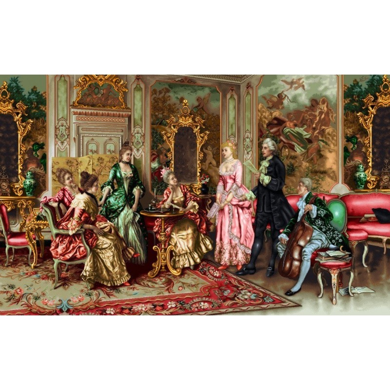 نخ و نقشه تابلو فرش فرانسوی کد 167