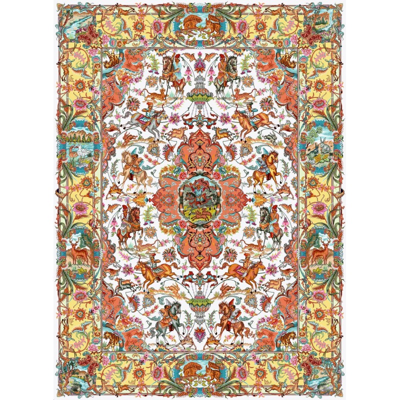 نخ و نقشه فرش کد 98