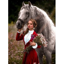 نخ و نقشه تابلو فرش فرانسوی کد 175