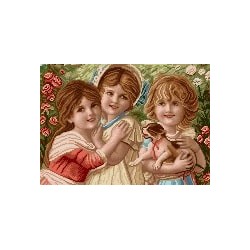 نخ و نقشه آموزشی تابلو فرش کد 1