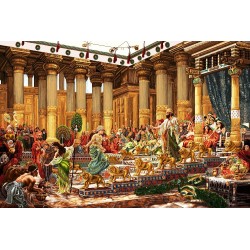 نخ و نقشه تابلو فرش ایرانی کد 85