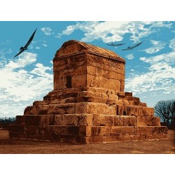 نخ و نقشه تابلو فرش ایرانی کد 86