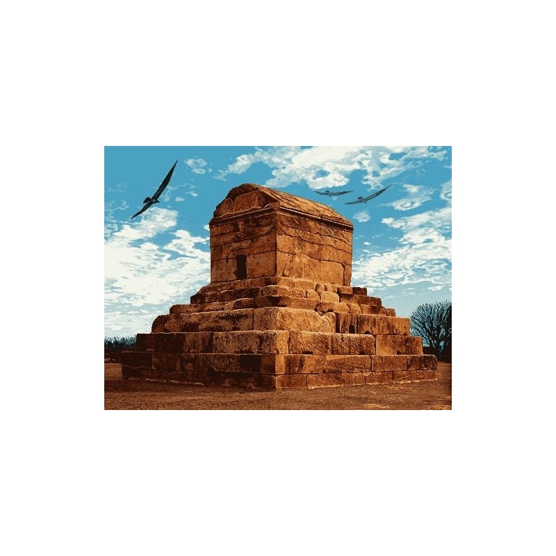 نخ و نقشه تابلو فرش ایرانی کد 86