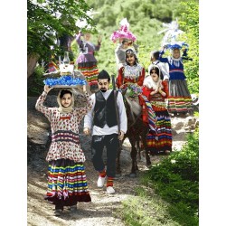 نخ و نقشه تابلو فرش ایرانی کد 89