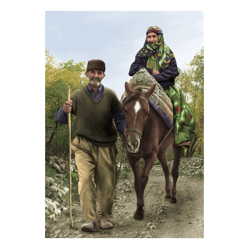 نخ و نقشه تابلو فرش ایرانی کد 90