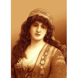 نخ و نقشه تابلو فرش ایرانی کد 99