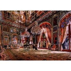 نخ و نقشه تابلو فرش ایرانی کد 100