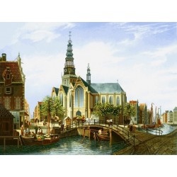 نخ و نقشه تابلو فرش طبیعت کد 95