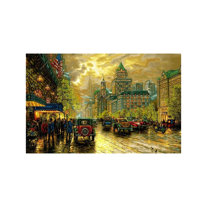 نخ و نقشه تابلو فرش طبیعت کد 112