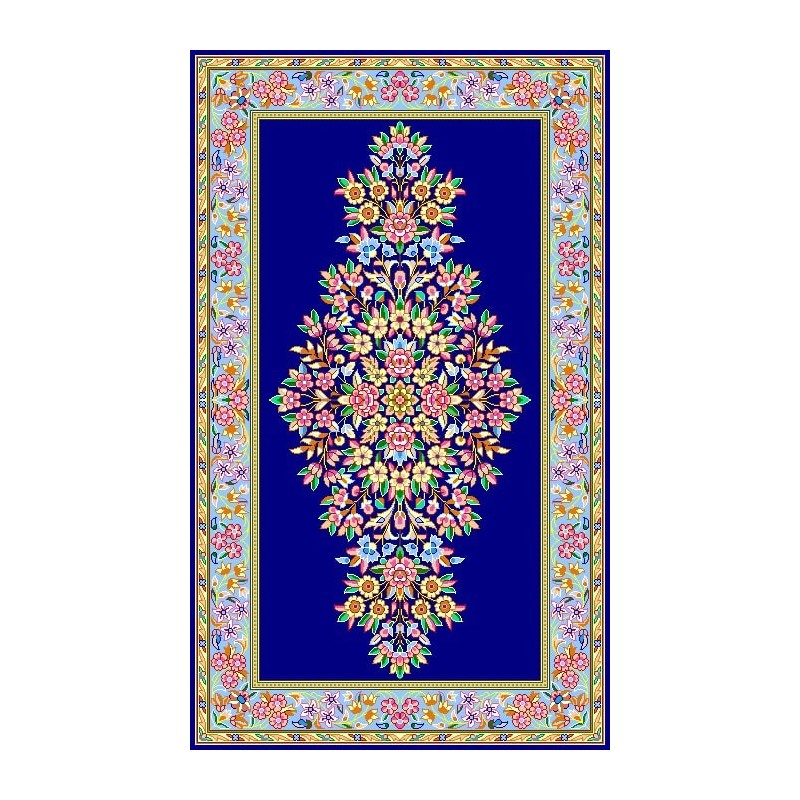 نخ و نقشه فرش درشت باف کد 40