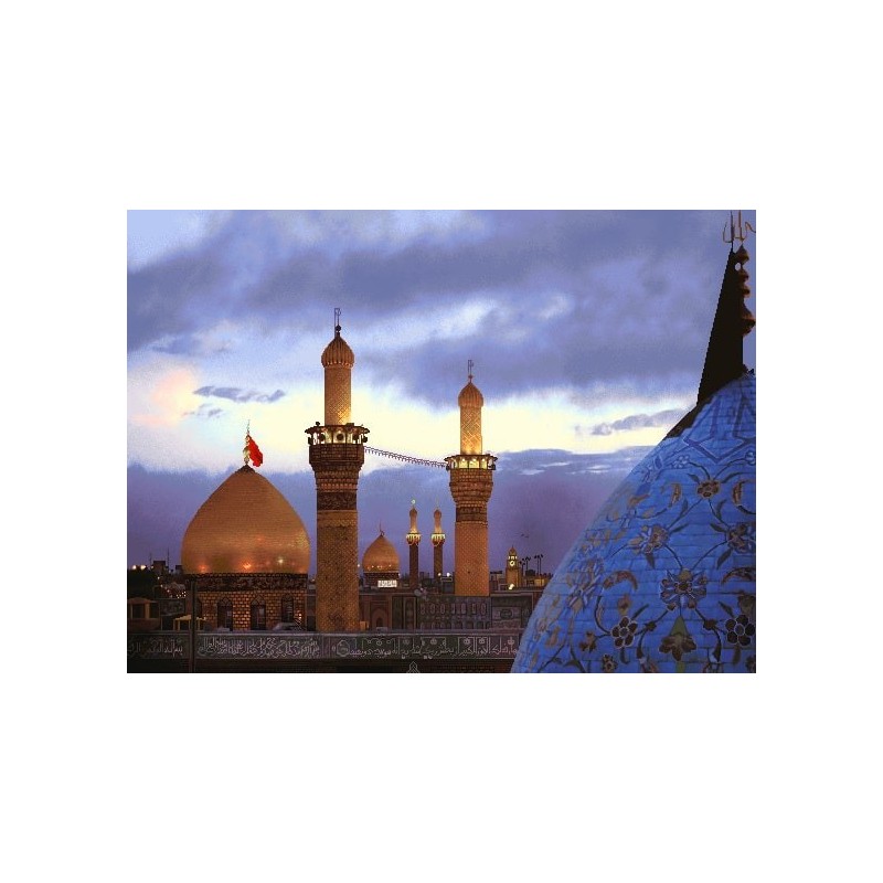 نخ و نقشه تابلو فرش مذهبی کد 129