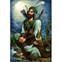 نخ و نقشه تابلو فرش مذهبی کد 130