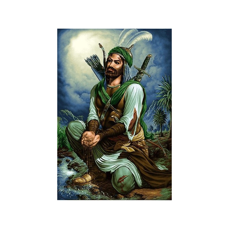 نخ و نقشه تابلو فرش مذهبی کد 130