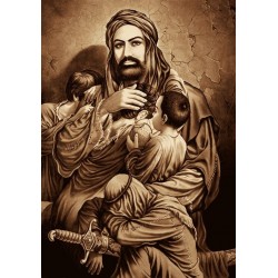 نخ و نقشه تابلو فرش مذهبی کد 131