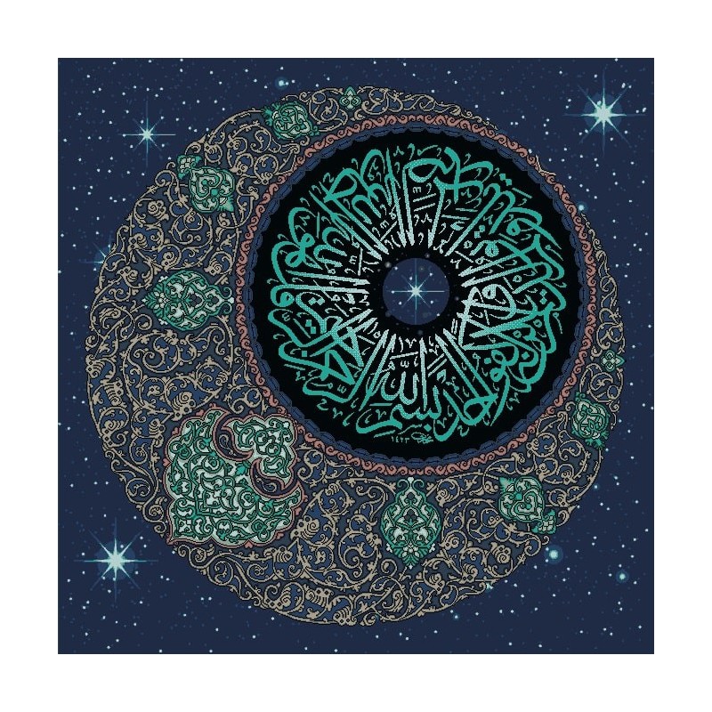 نخ و نقشه تابلو فرش مذهبی کد 137