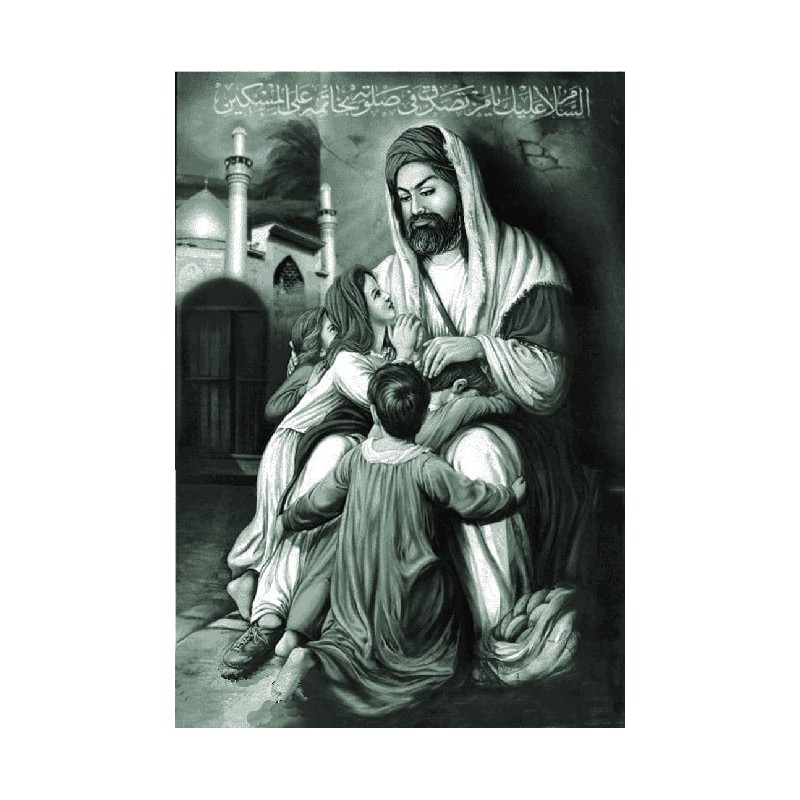 نخ و نقشه تابلو فرش مذهبی کد 144