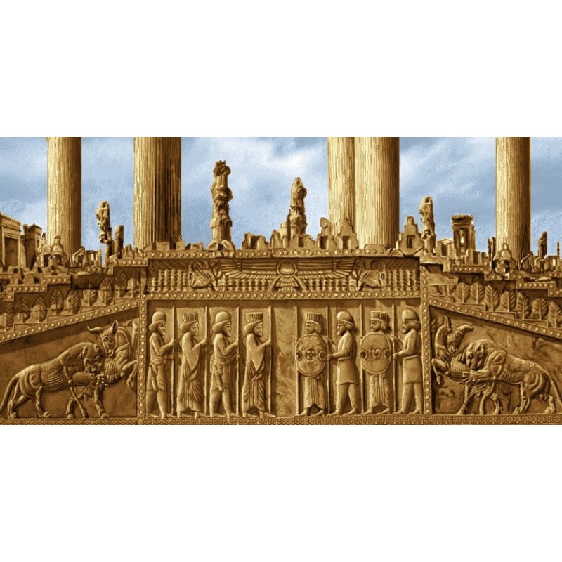 نخ و نقشه تابلو فرش ایرانی کد 48