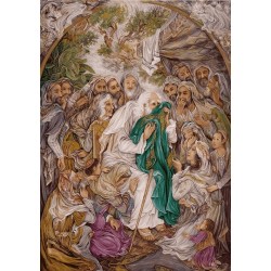 نخ و نقشه تابلو فرش مینیاتوری کد 50