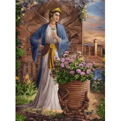 نخ و نقشه تابلو فرش ایرانی کد 52