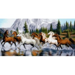 نخ و نقشه تابلو فرش حیوانات کد 24