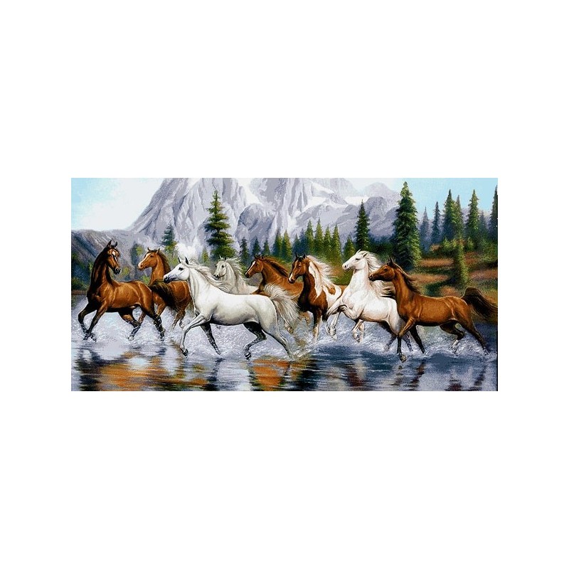 نخ و نقشه تابلو فرش حیوانات کد 24