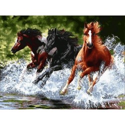 نخ و نقشه تابلو فرش حیوانات کد 25