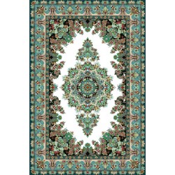 نخ و نقشه فرش کد 14 زمینه سفید