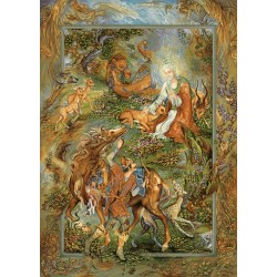 نخ و نقشه تابلو فرش مینیاتوری کد 102