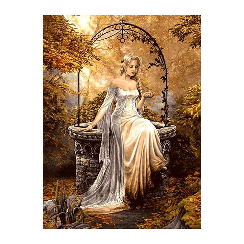 نخ و نقشه تابلو فرش فرانسوی کد 185