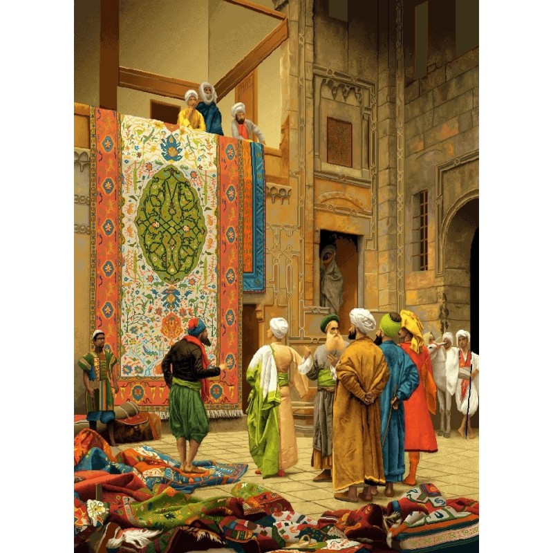 نخ و نقشه تابلو فرش فرانسوی کد 187