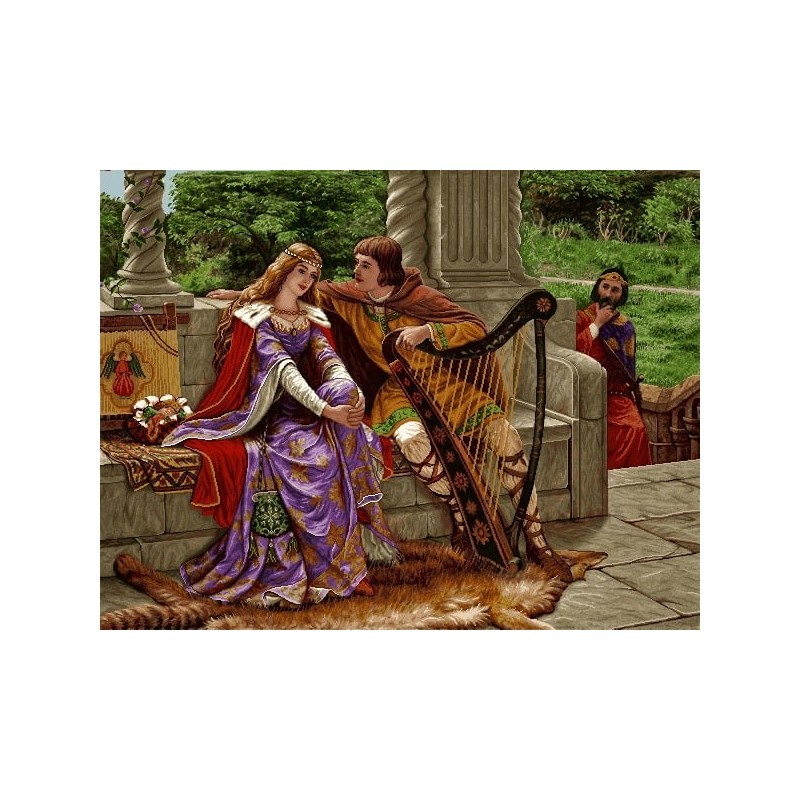 نخ و نقشه تابلو فرش فرانسوی کد 189