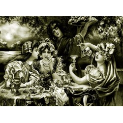 نخ و نقشه تابلو فرش فرانسوی کد 190