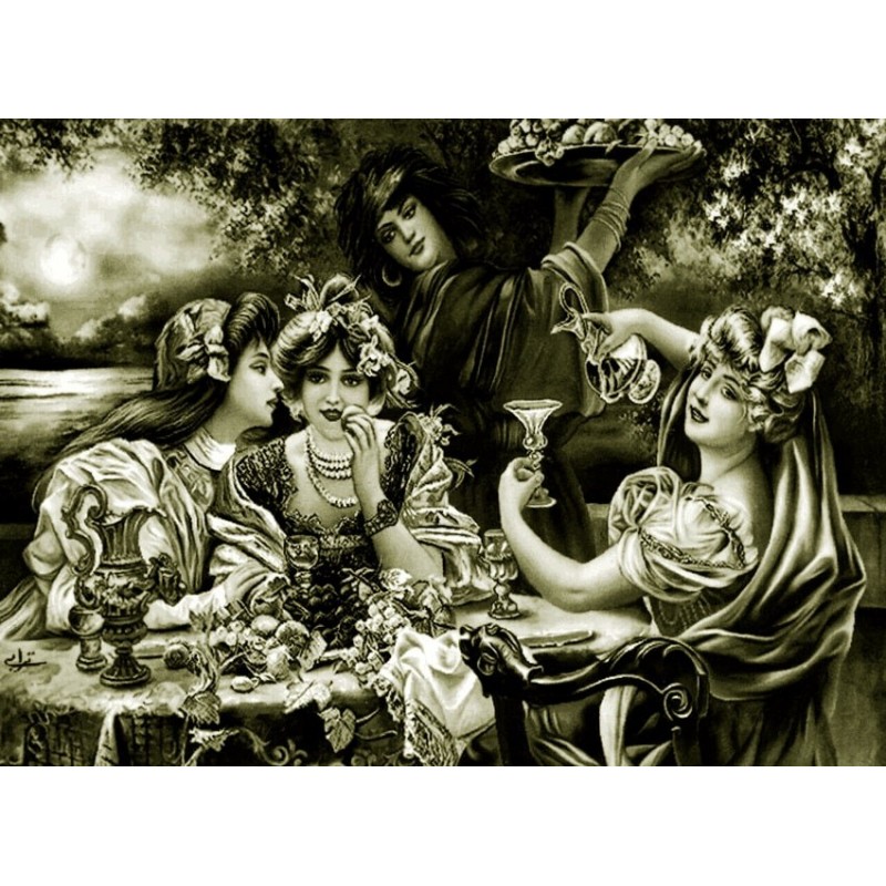 نخ و نقشه تابلو فرش فرانسوی کد 190